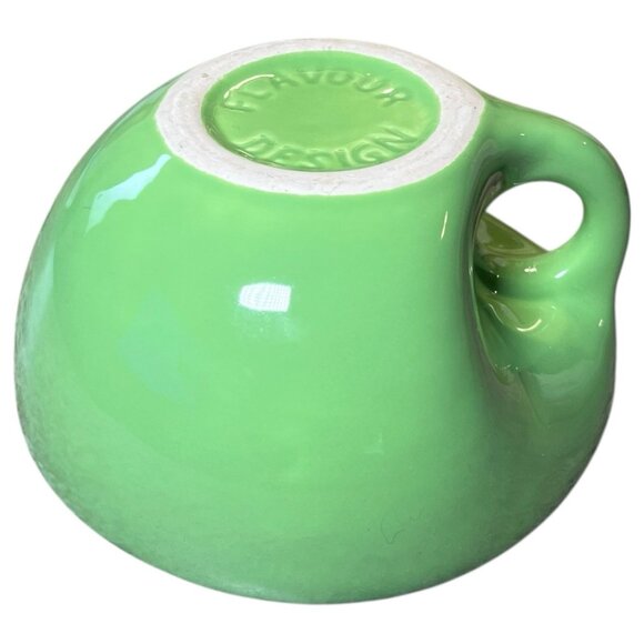 Vintage Buddah Bowl Elan McPherson 6" Flavour Design Coffee Soup Apple Green MCM - Picture 15 of 16